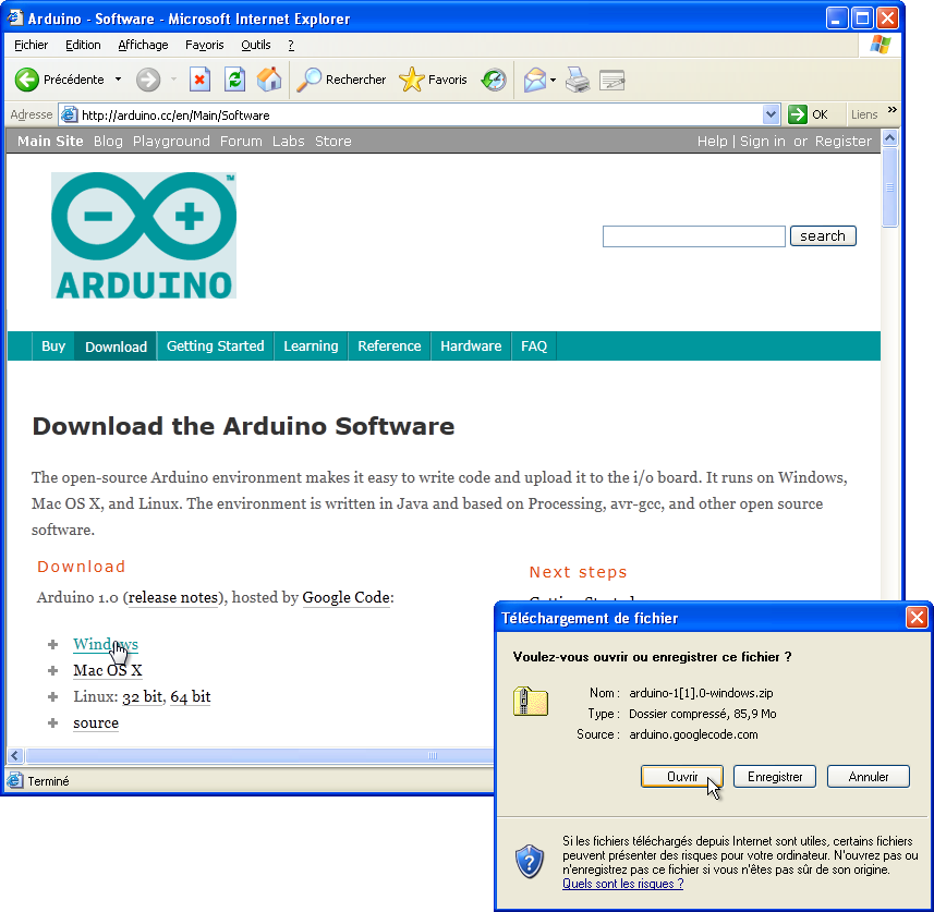 Installer Arduino 01 (XP).png