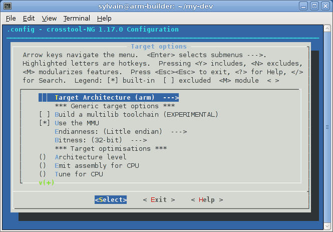 crosstool-NG - Target options.png