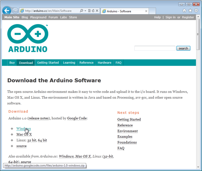 Fichier:Installer Arduino 01 (Vista).png